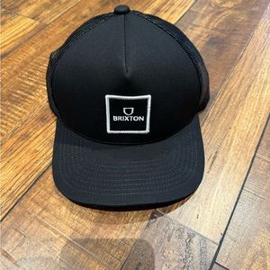 Brixton Alpha Block X MP Black Trucker Hat